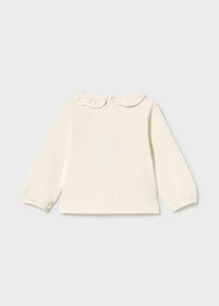 Camiseta cuello volante bebé