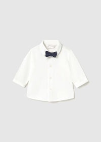 Camisa con pajarita recién nacido