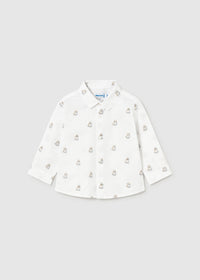 Camisa jacquard estampada bebé
