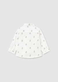 Camisa jacquard estampada bebé