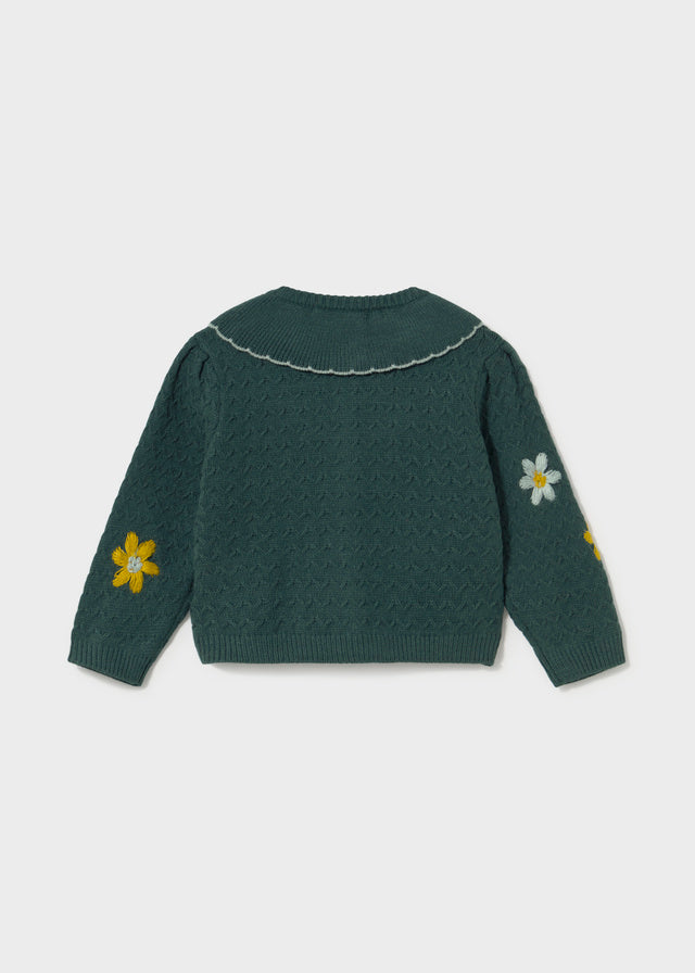 Rebeca tricot flores bebé