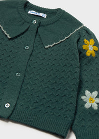 Rebeca tricot flores bebé