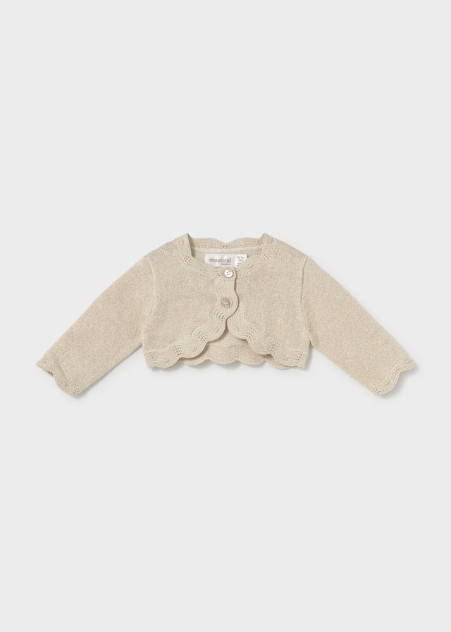 Rebeca tricot ondas recién nacida