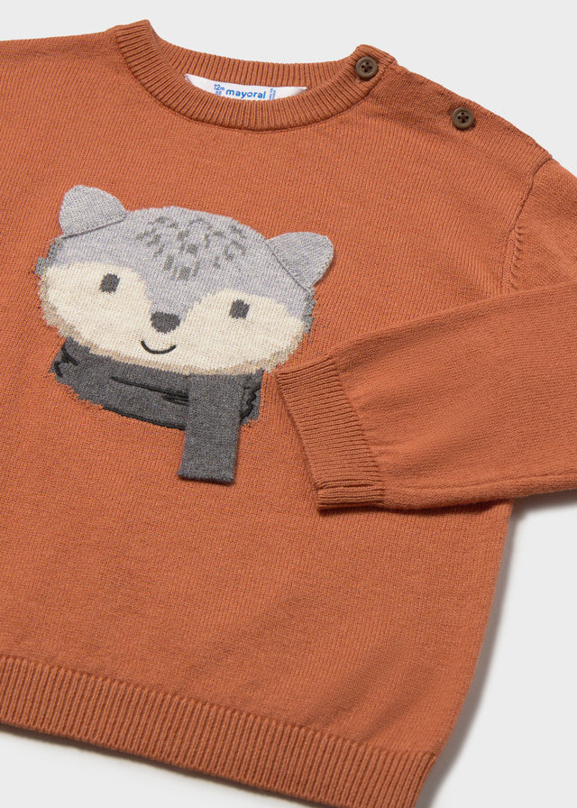Jersey intarsia animalitos bebé