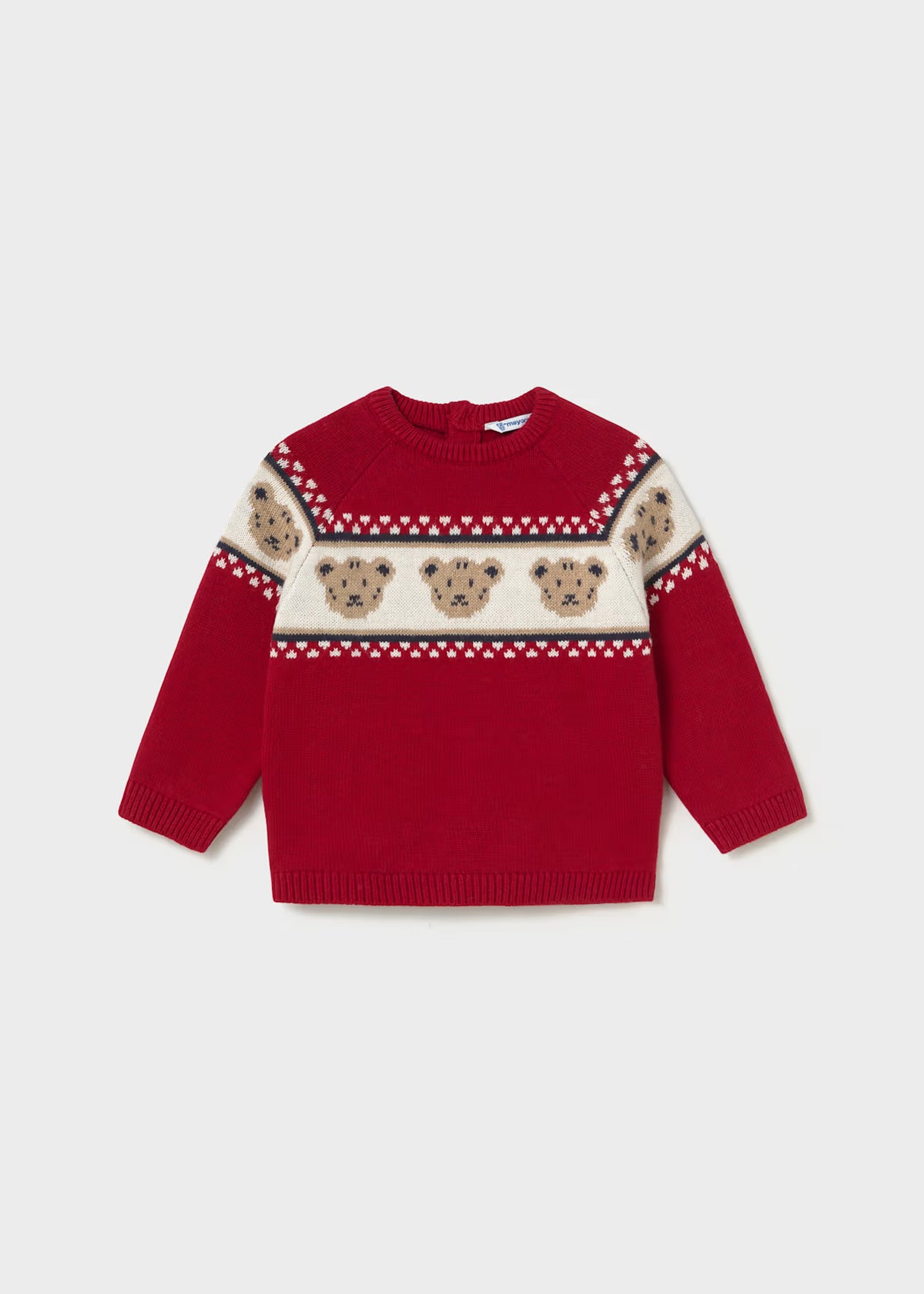 Jersey jacquard ositos bebé