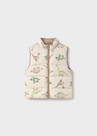 Chaleco reversible estampado bebé