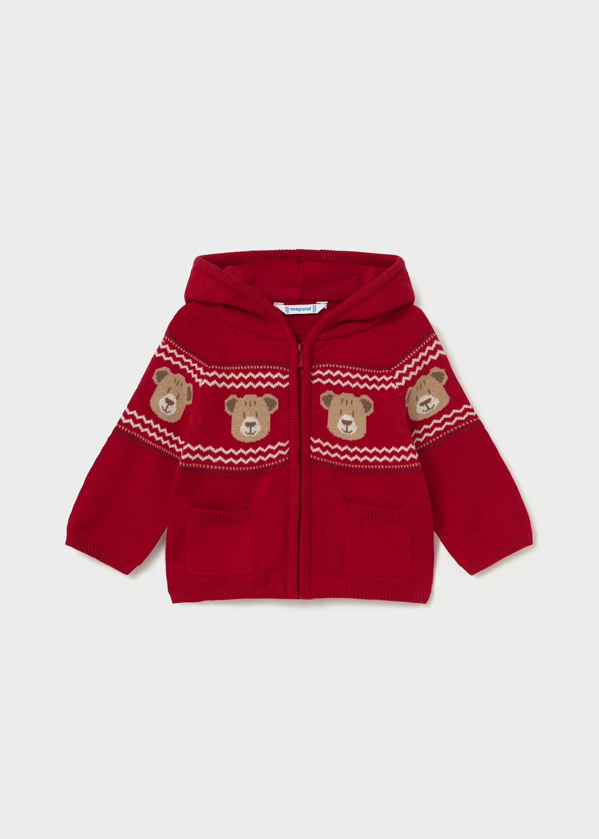 Sudadera cremallera tricot ositos bebé