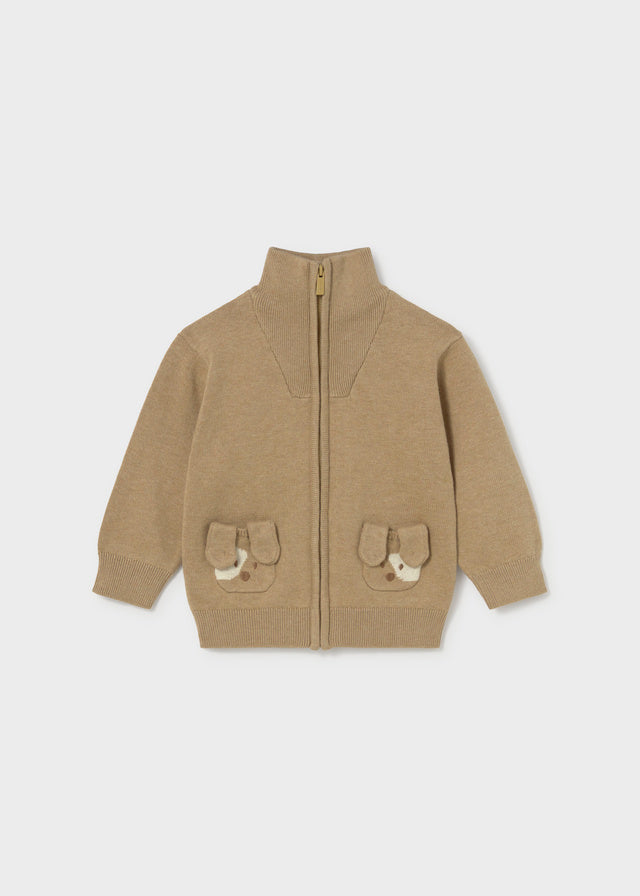 Sudadera cremallera tricot perritos bebé