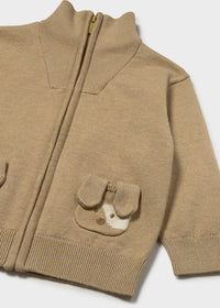 Sudadera cremallera tricot perritos bebé