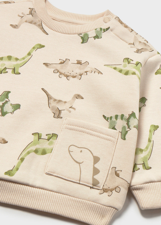Sudadera animalitos bolsillo bebé