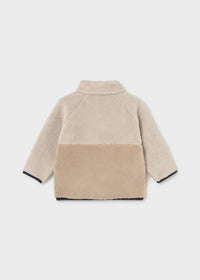 Sudadera cremallera borrego bebé