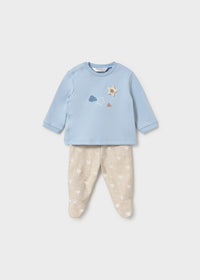 Conjunto polaina y sudadera recién nacido