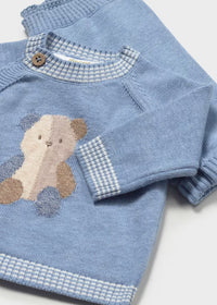 Conjunto pantalón y jersey osito recién nacido