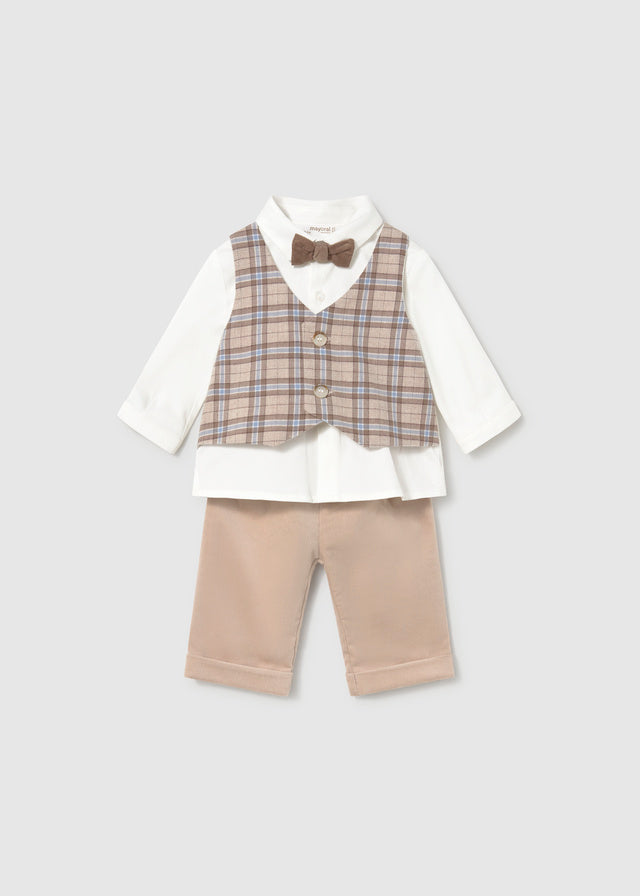 Conjunto 3 piezas camisa recién nacido
