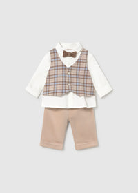 Conjunto 3 piezas camisa recién nacido