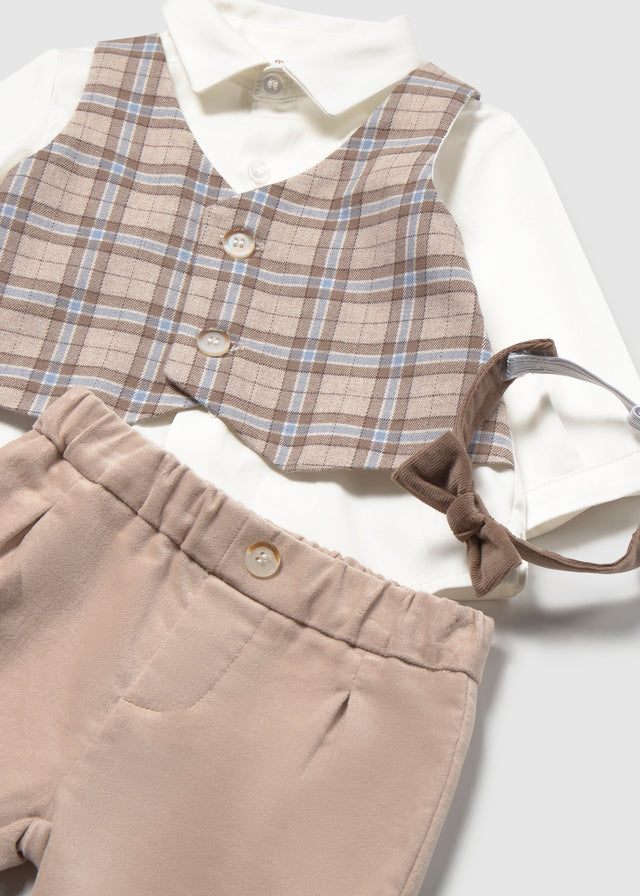 Conjunto 3 piezas camisa recién nacido