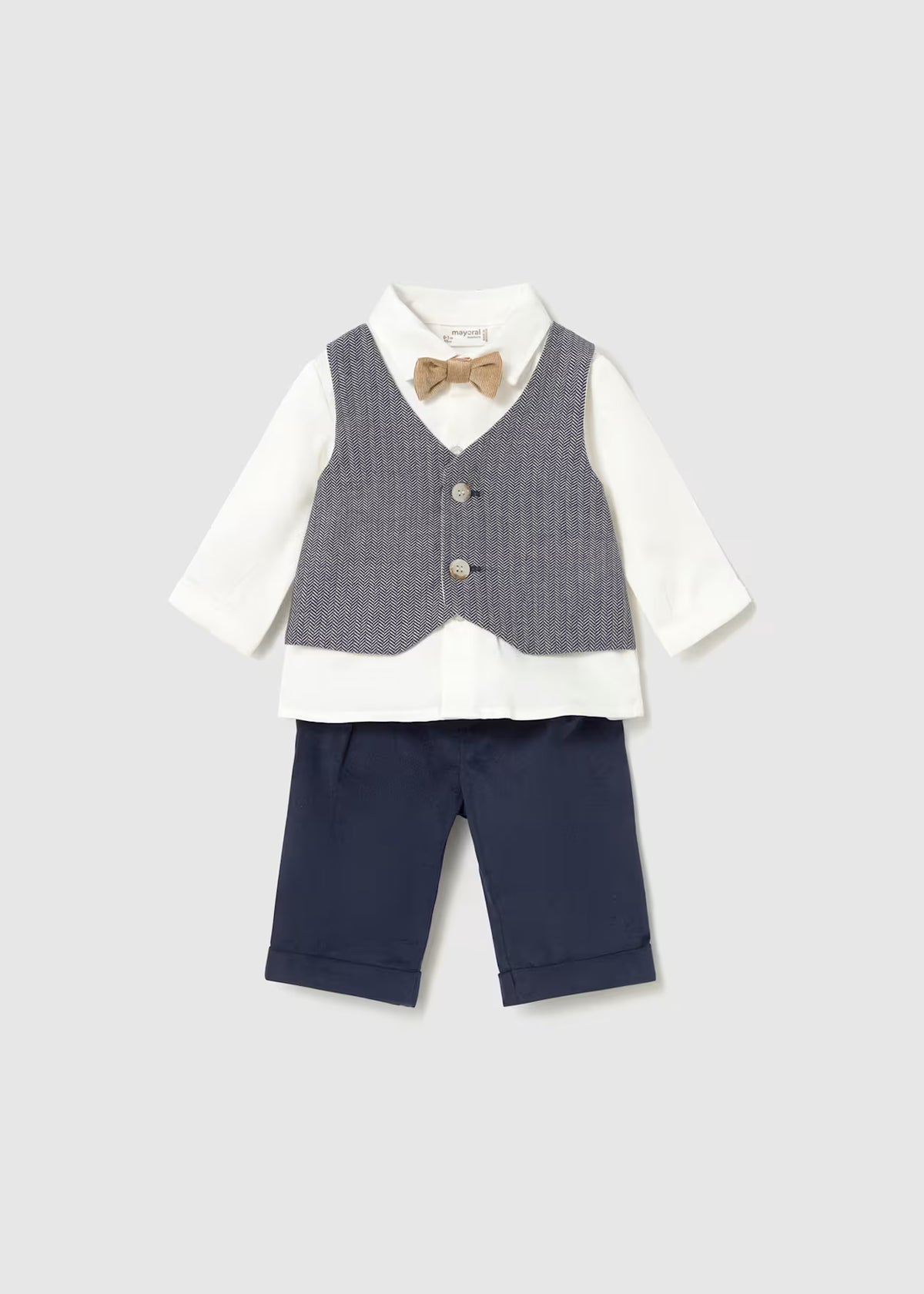 Conjunto 3 piezas camisa recién nacido