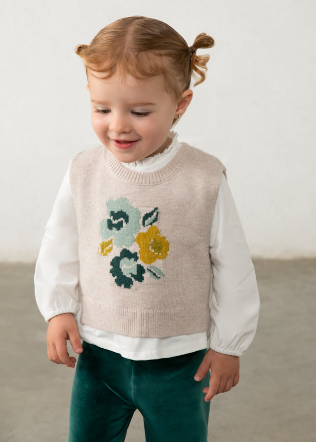 Conjunto chaleco 3 piezas bebé