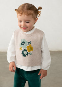 Conjunto chaleco 3 piezas bebé