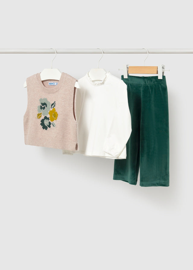 Conjunto chaleco 3 piezas bebé