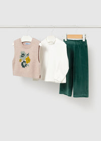 Conjunto chaleco 3 piezas bebé