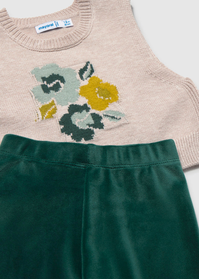 Conjunto chaleco 3 piezas bebé