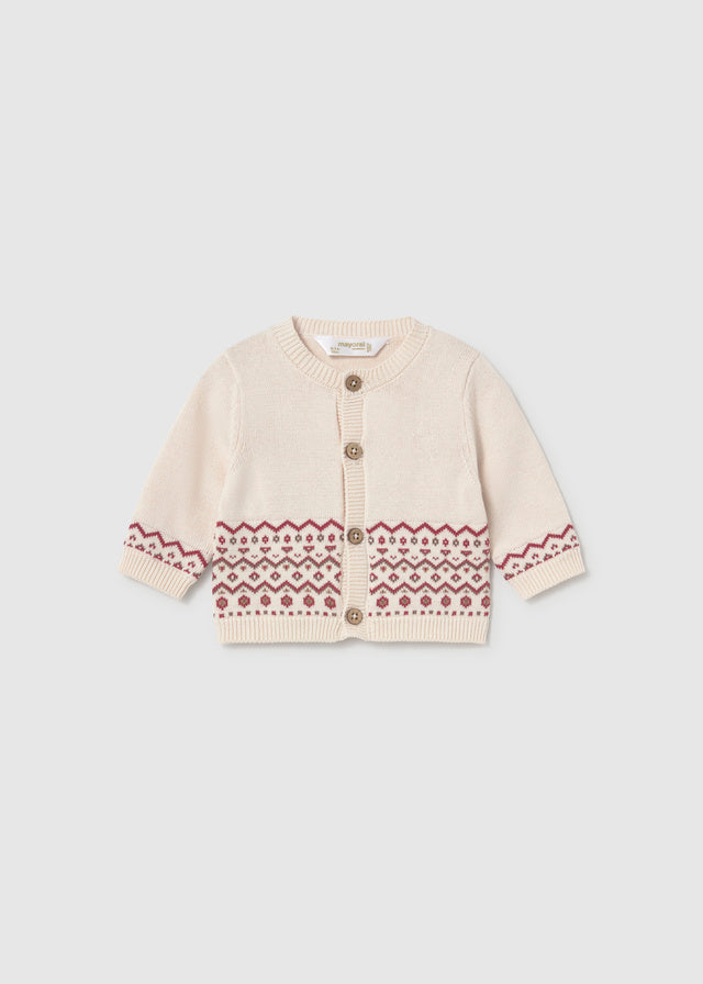 Conjunto 3 piezas peto tricot recién nacido