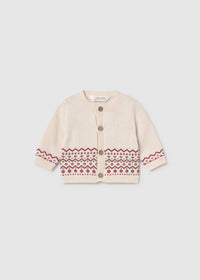 Conjunto 3 piezas peto tricot recién nacido