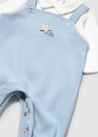 Pelele peto con chaqueta estampada recién nacido