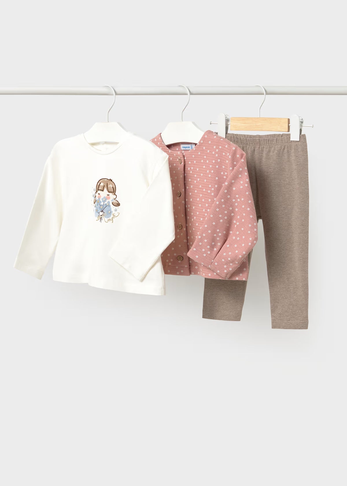 Conjunto 3 piezas leggings bebé