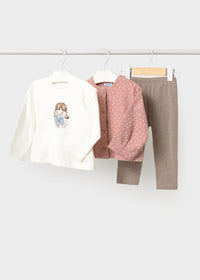 Conjunto 3 piezas leggings bebé