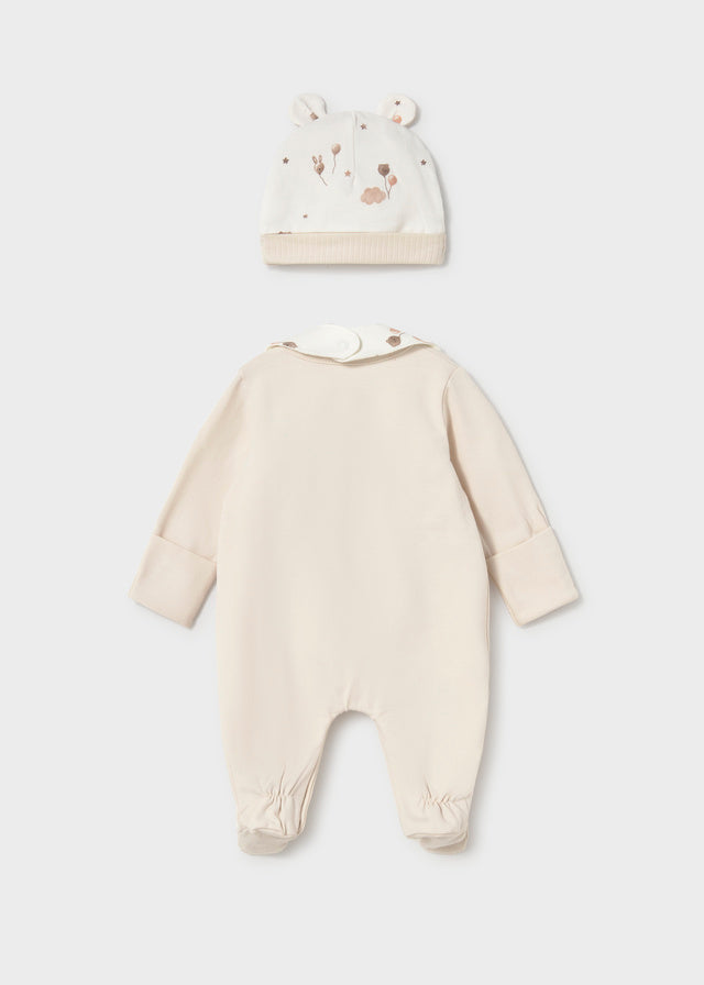 Set de pelele gorro y babero ositos recién nacida