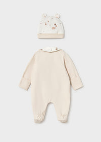 Set de pelele gorro y babero ositos recién nacida