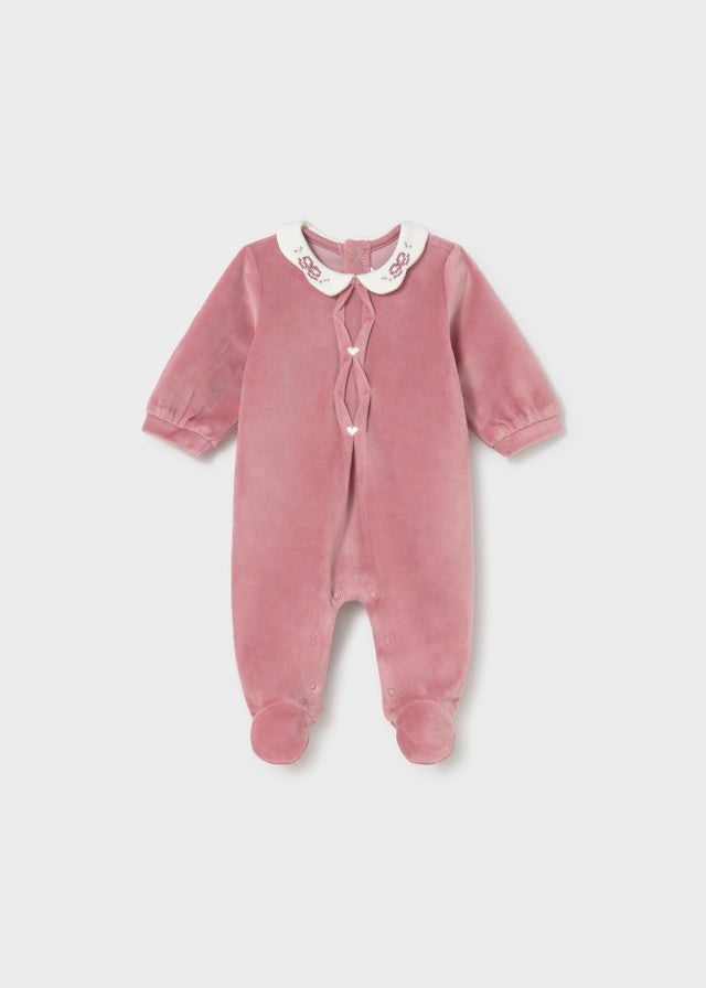 Pijama cuello ondas recién nacida