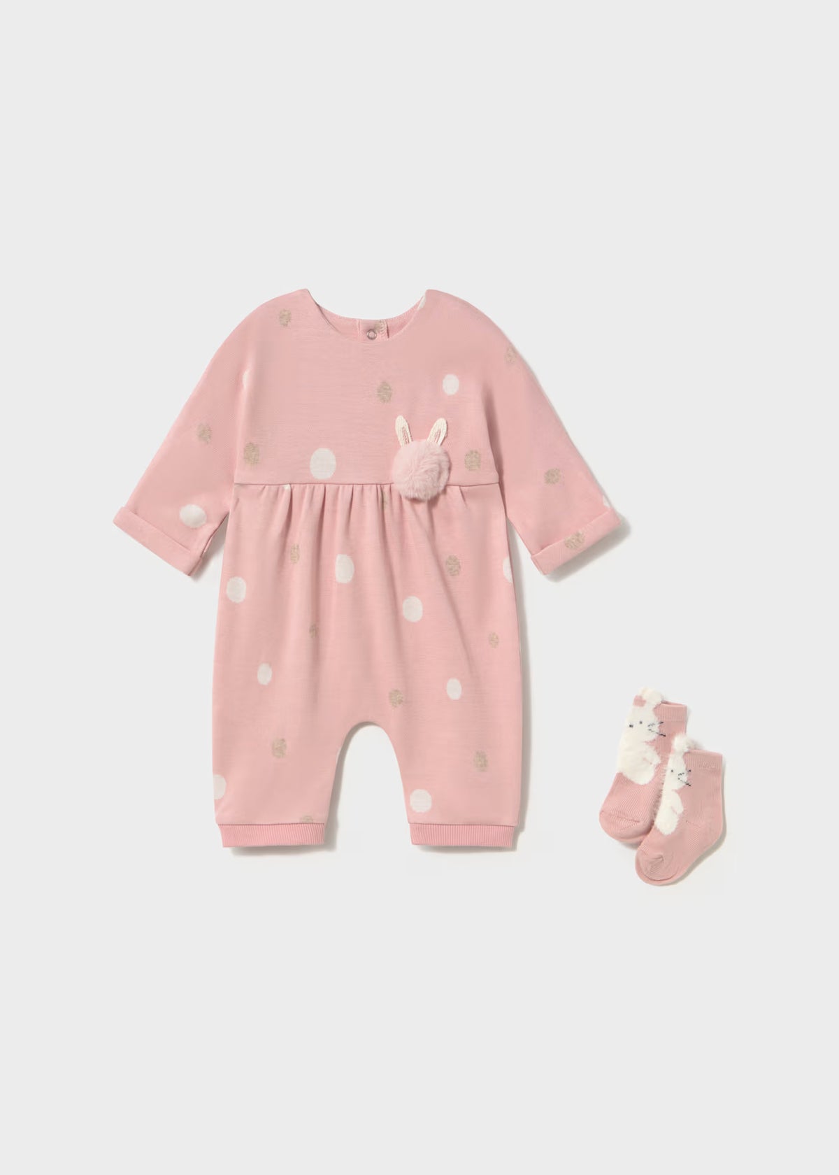 Pijama estampado con calcetines recién nacida