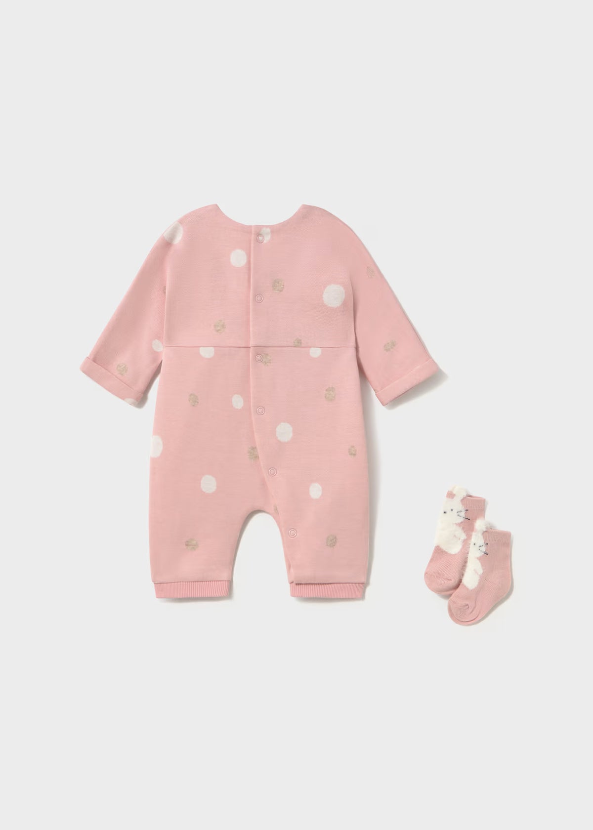 Pijama estampado con calcetines recién nacida