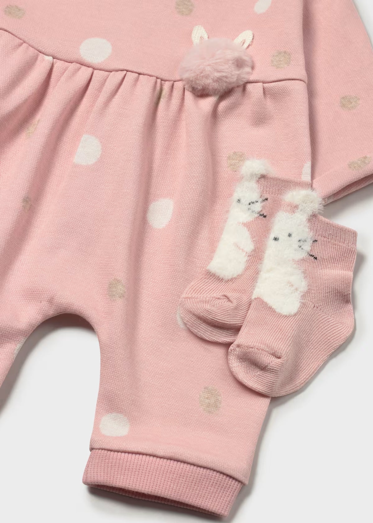 Pijama estampado con calcetines recién nacida