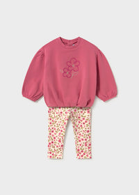 Conjunto legging estampado y sudadera bebé