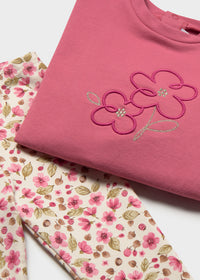 Conjunto legging estampado y sudadera bebé