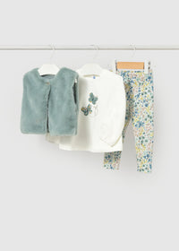 Conjunto 3 piezas chaleco bebé