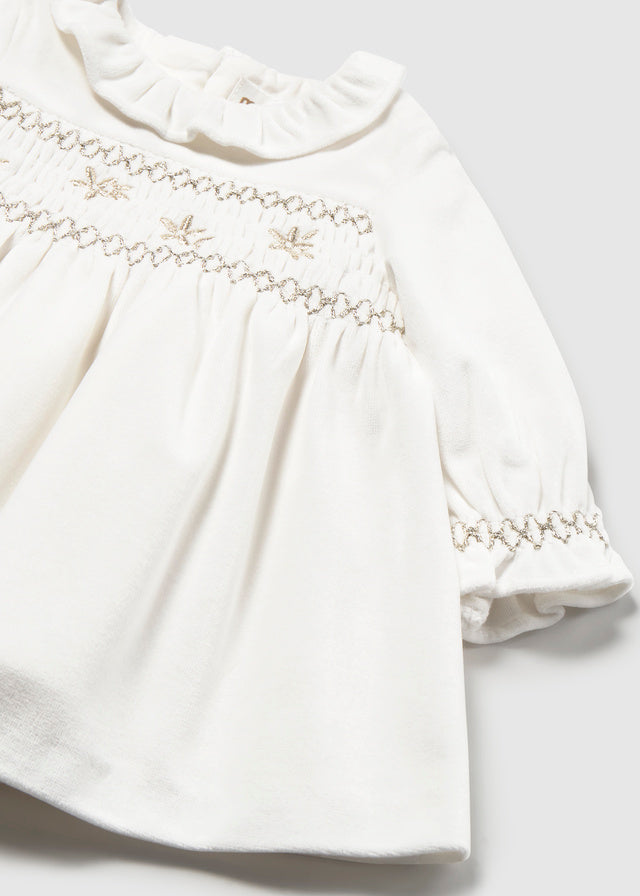 Vestido terciopelo recién nacida
