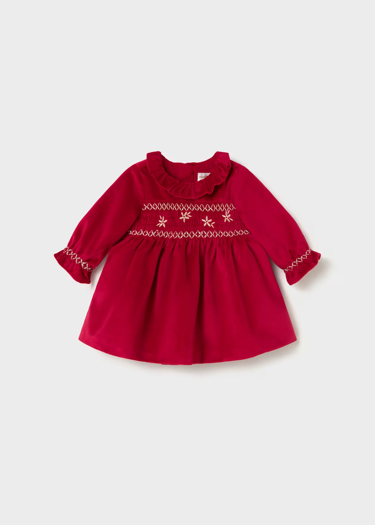 Vestido terciopelo recién nacida