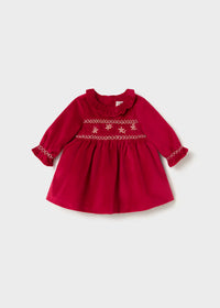Vestido terciopelo recién nacida