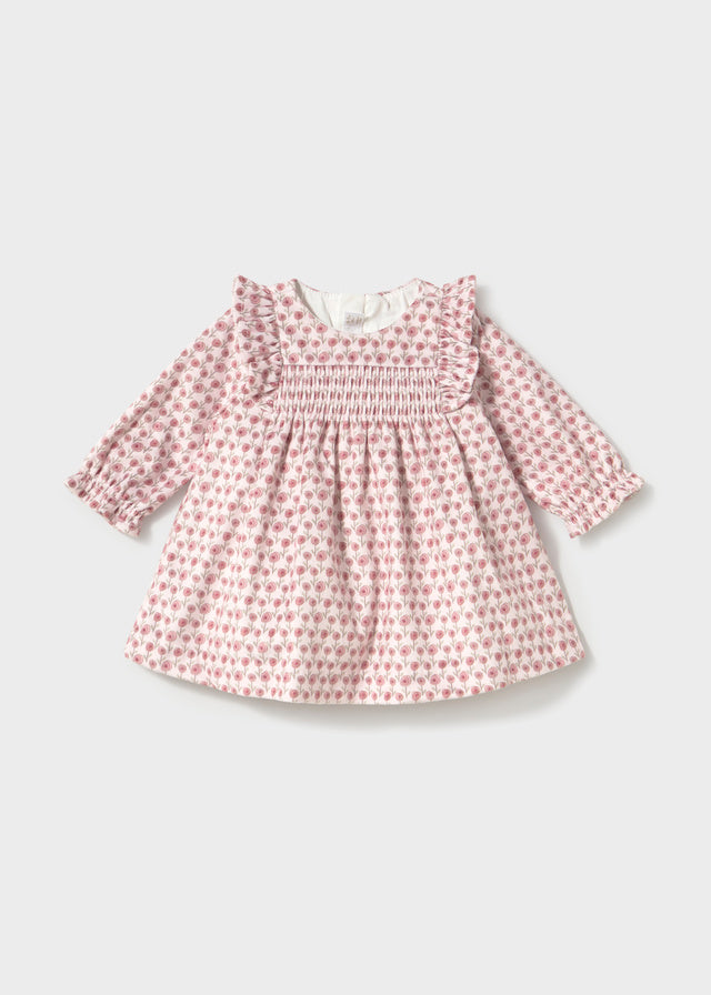 Vestido terciopelo estampado recién nacida