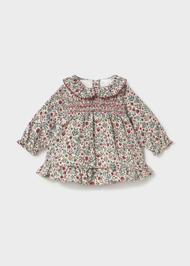 Vestido estampado recién nacida
