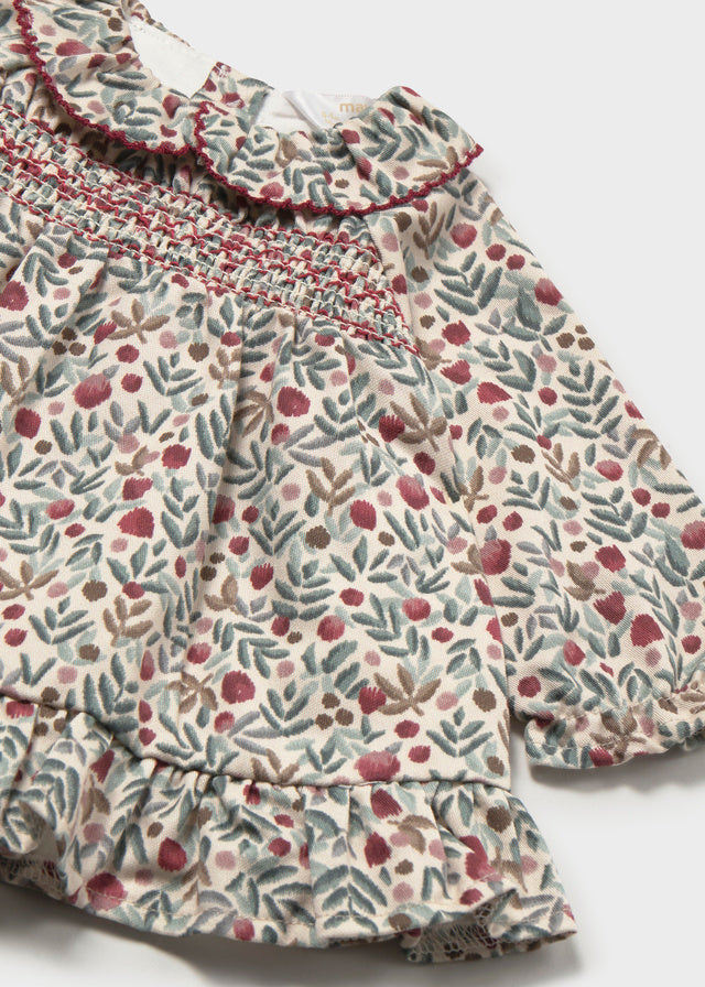 Vestido estampado recién nacida