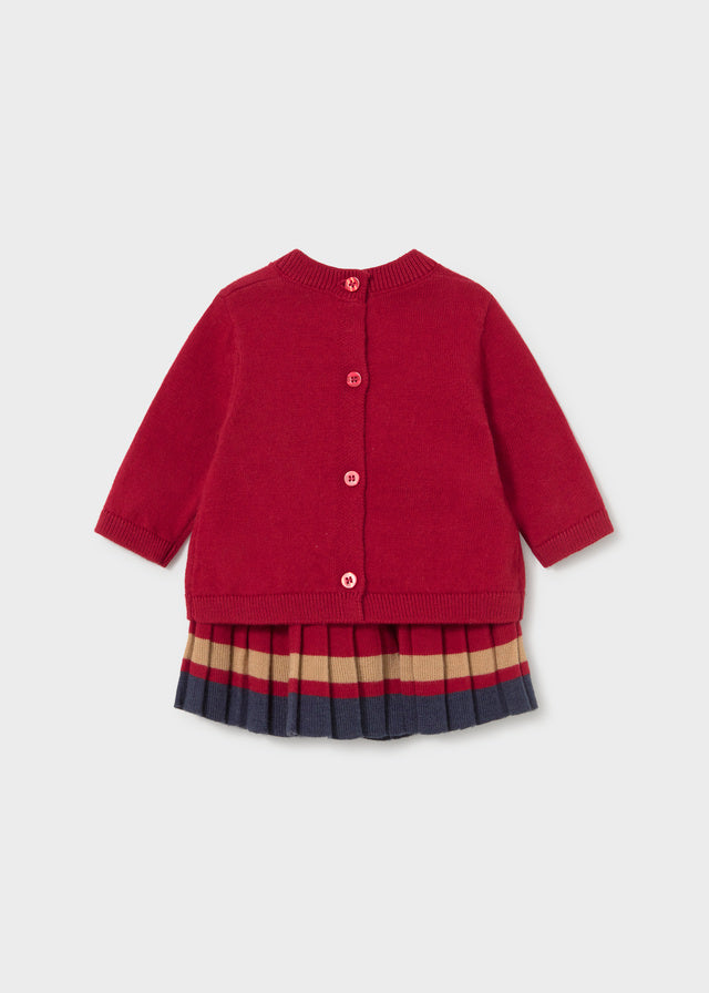 Conjunto falda y jersey recién nacida