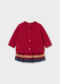 Conjunto falda y jersey recién nacida