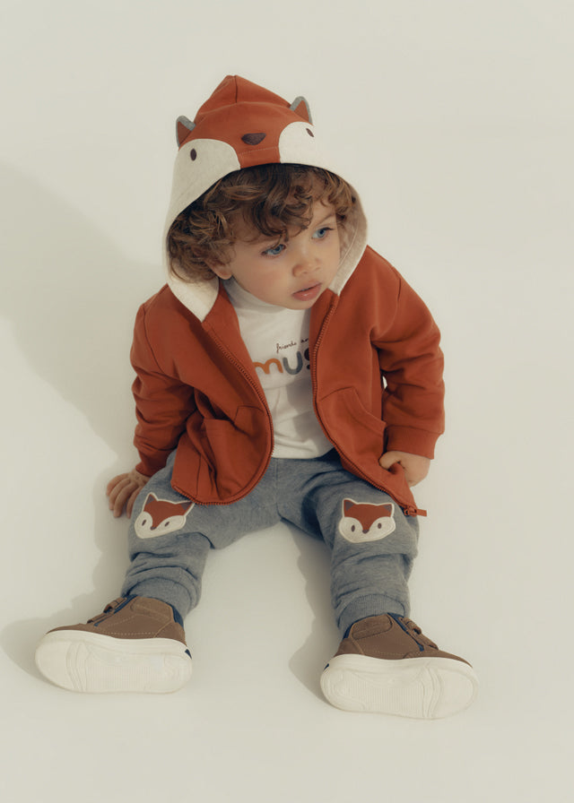 Chándal con sudadera animalito bebé