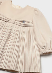 Vestido terciopelo plisado bebé